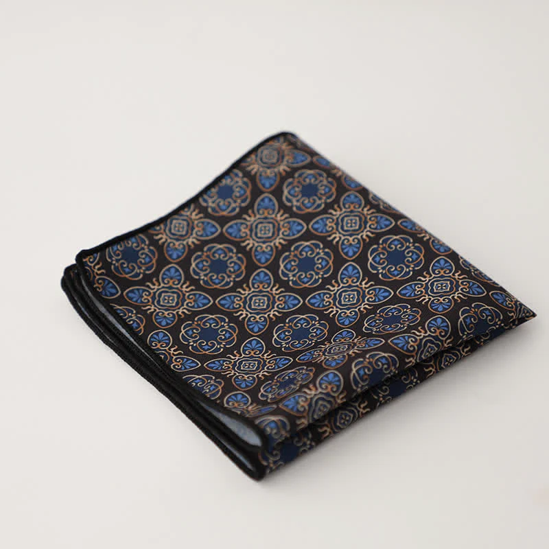 Men's Fnacy Abstract Geometrical Pattern Pocket Square - Image 16