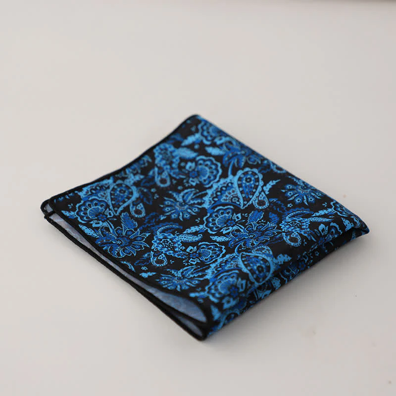 Men's Fnacy Abstract Geometrical Pattern Pocket Square - Image 18