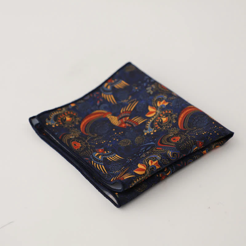 Men's Fnacy Abstract Geometrical Pattern Pocket Square - Image 19