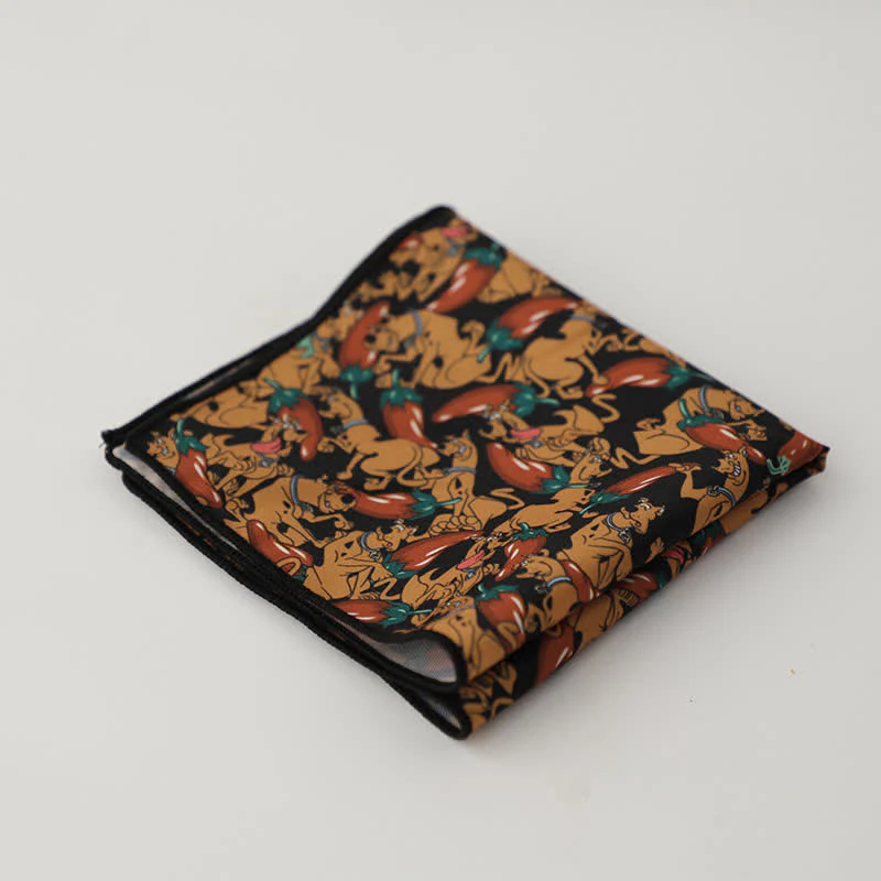 Men's Fnacy Abstract Geometrical Pattern Pocket Square - Image 23