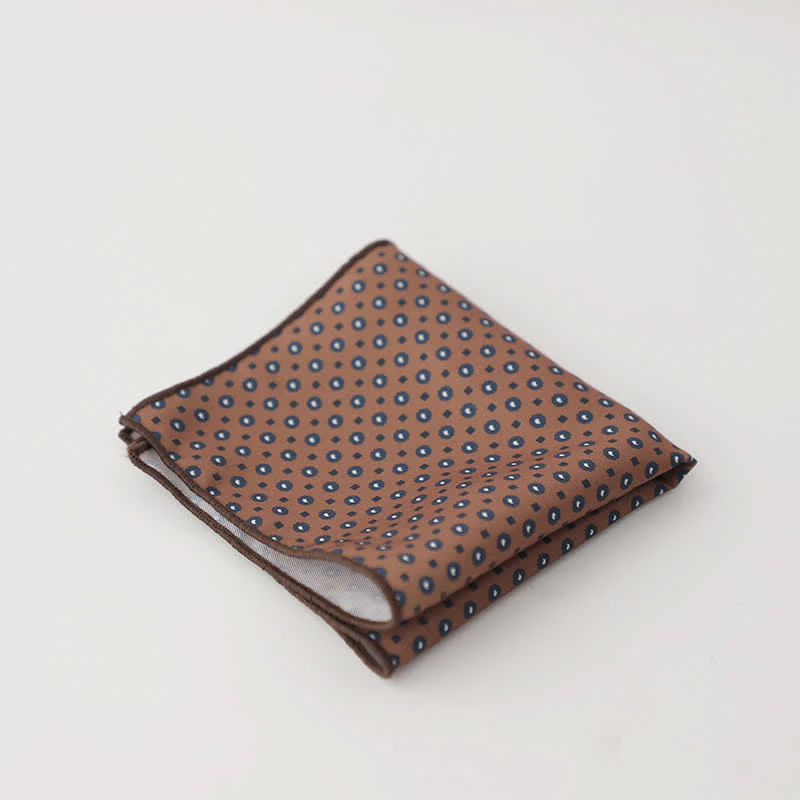 Men's Fnacy Abstract Geometrical Pattern Pocket Square - Image 25