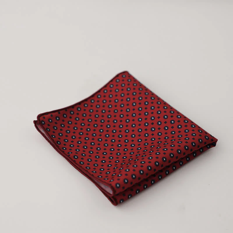 Men's Fnacy Abstract Geometrical Pattern Pocket Square - Image 26