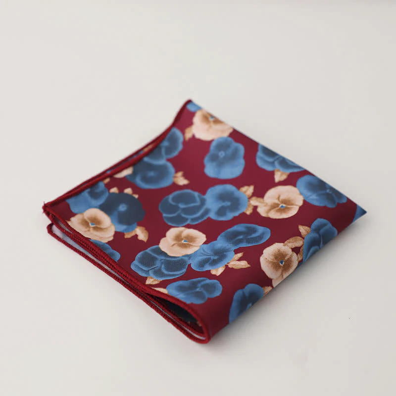 Men's Fnacy Abstract Geometrical Pattern Pocket Square - Image 29