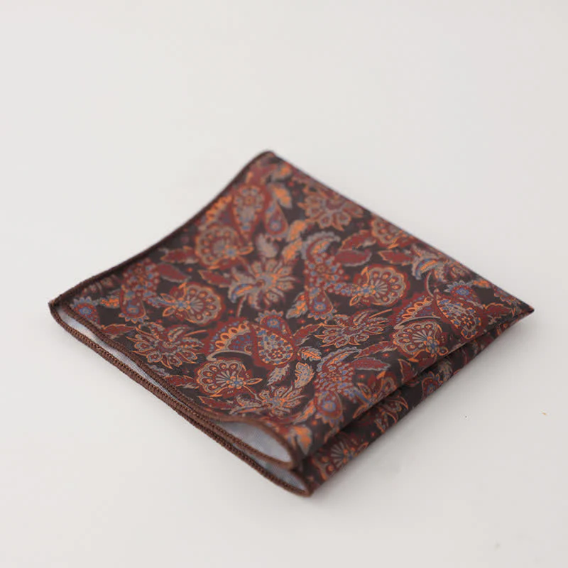 Men's Fnacy Abstract Geometrical Pattern Pocket Square - Image 30