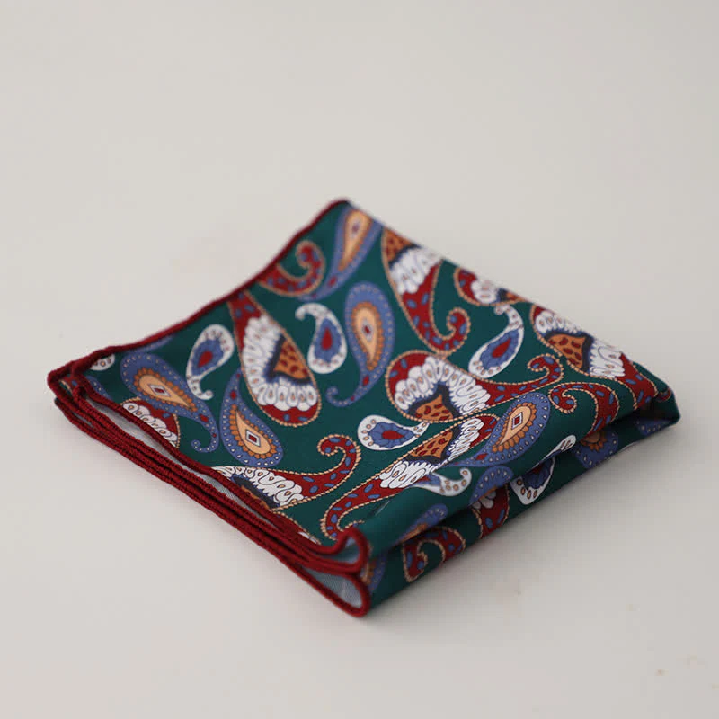 Men's Fnacy Abstract Geometrical Pattern Pocket Square - Image 9