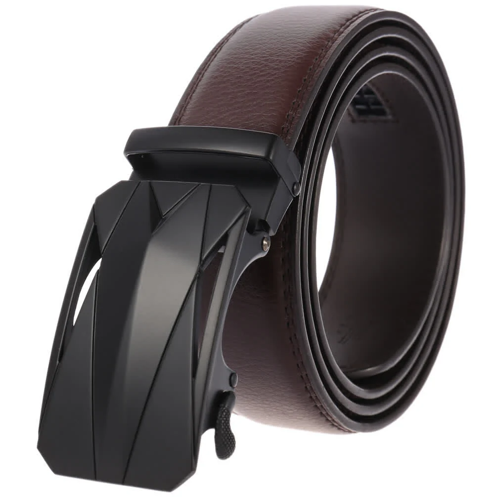 Men's Formal Daily Outdoor Automatic Buckle Leather Belt - Image 10