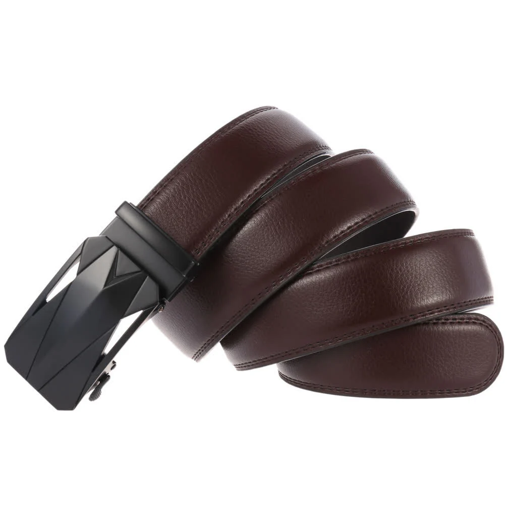 Men's Formal Daily Outdoor Automatic Buckle Leather Belt - Image 12