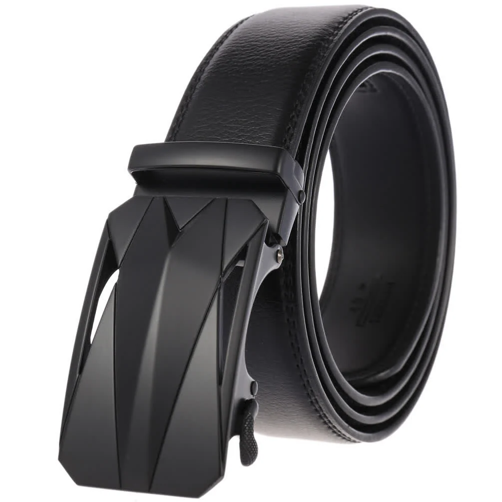 Men's Formal Daily Outdoor Automatic Buckle Leather Belt - Image 13