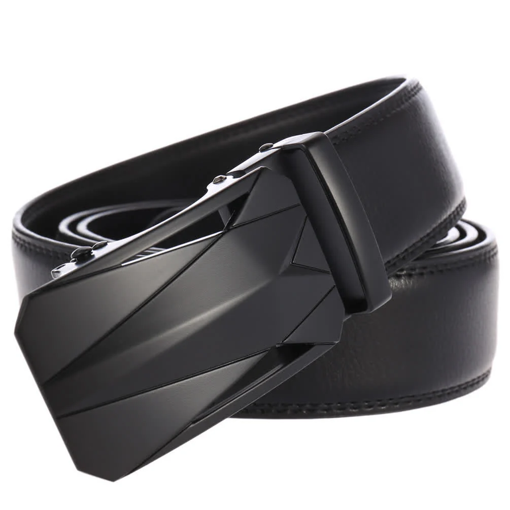 Men's Formal Daily Outdoor Automatic Buckle Leather Belt - Image 14