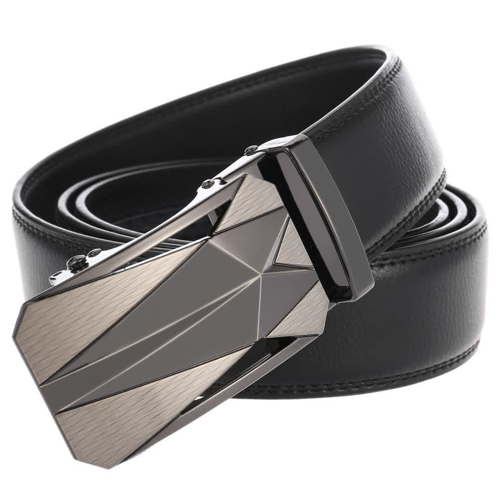 Men's Formal Daily Outdoor Automatic Buckle Leather Belt - Image 19