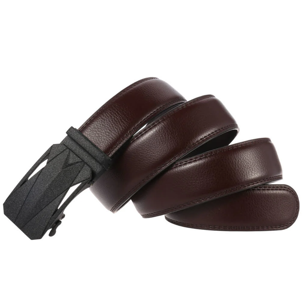 Men's Formal Daily Outdoor Automatic Buckle Leather Belt - Image 7