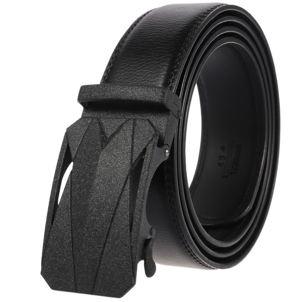 Men's Formal Daily Outdoor Automatic Buckle Leather Belt - Image 8