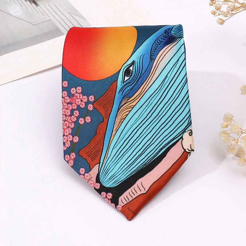 Men's Fun Animal Print Business Slim Necktie - Image 6