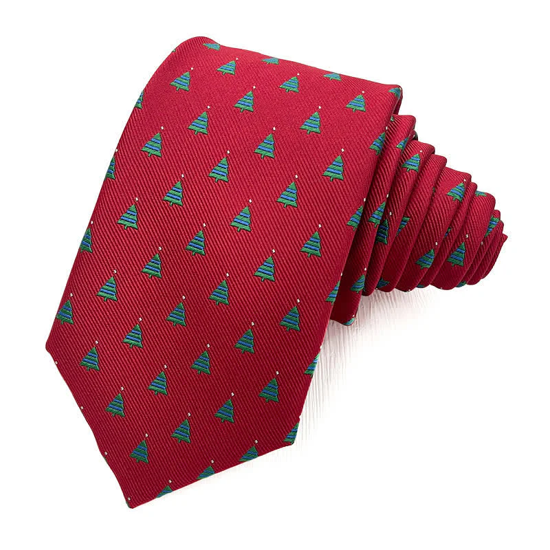 Men's Fun Christmas Theme Santa Claus Motifs Necktie - Image 10