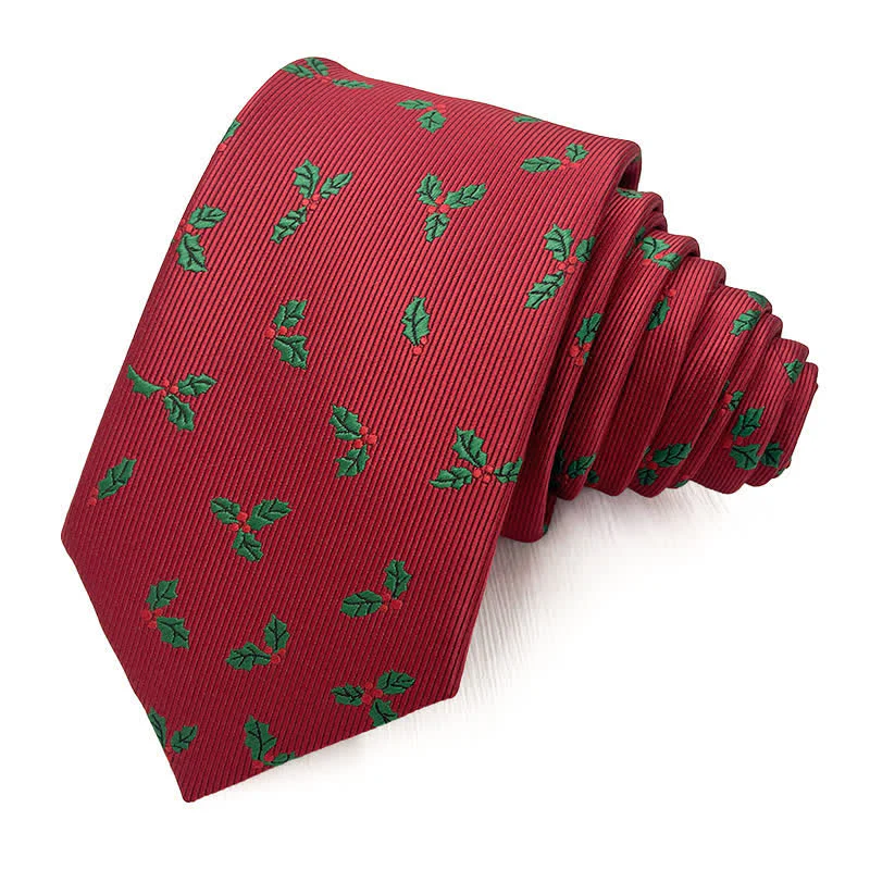 Men's Fun Christmas Theme Santa Claus Motifs Necktie - Image 7