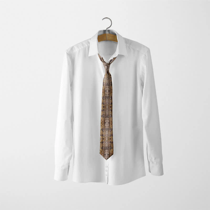 Men's Fun Stylish Animal Skin Printed Necktie - Image 2