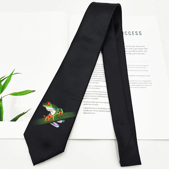 Men's Funny Animal Digital Printing Necktie - Image 3