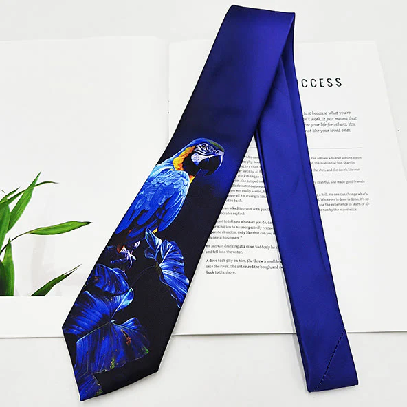 Men's Funny Animal Digital Printing Necktie - Image 4