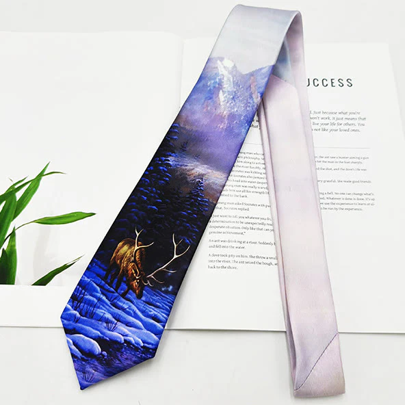 Men's Funny Animal Digital Printing Necktie - Image 5