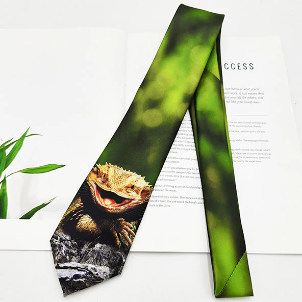 Men's Funny Animal Digital Printing Necktie - Image 6
