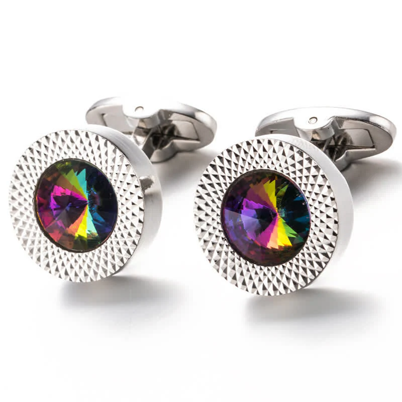 Men's Alluring Gemstone Crystal Cufflinks - Image 18