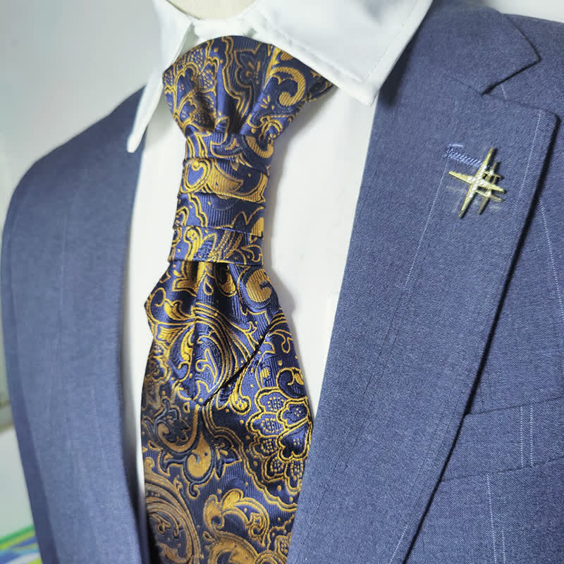 Men's Gentlement Paisley Business Party Pre-Tied Necktie - Image 4