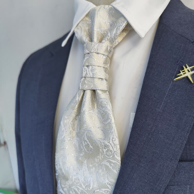 Men's Gentlement Paisley Business Party Pre-Tied Necktie - Image 5