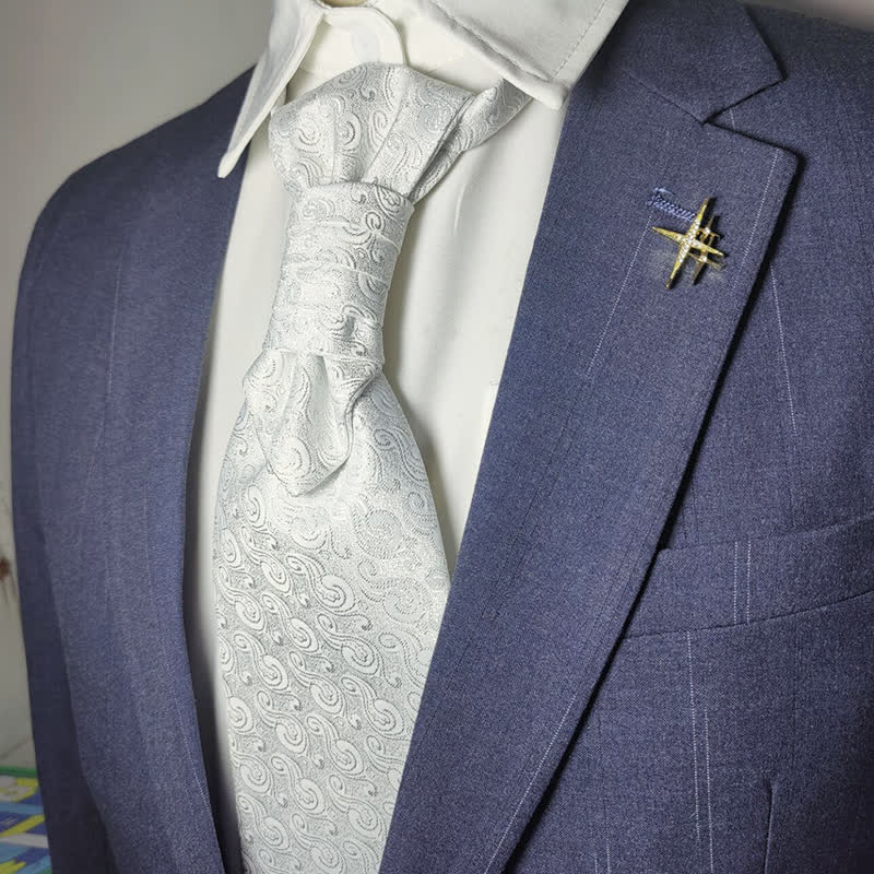 Men's Gentlement Paisley Business Party Pre-Tied Necktie - Image 6
