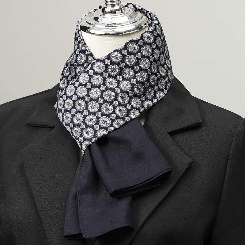 Men's Geometric Pattern Elegant Business Long Scarf - Image 10