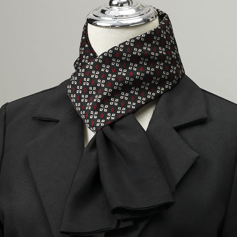 Men's Geometric Pattern Elegant Business Long Scarf - Image 2