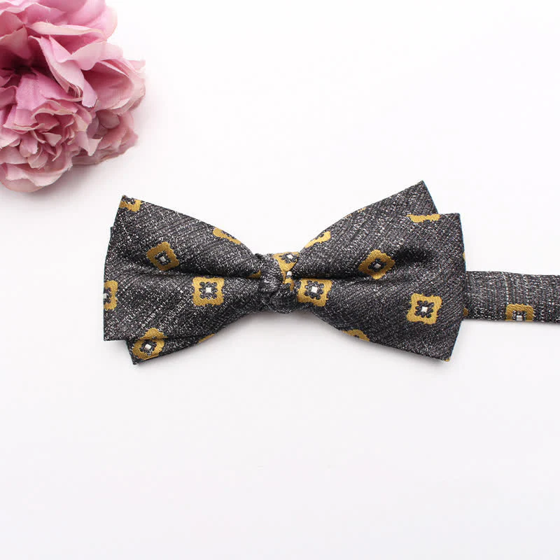 Men's Geometrical Business Office Bow Tie - Image 16