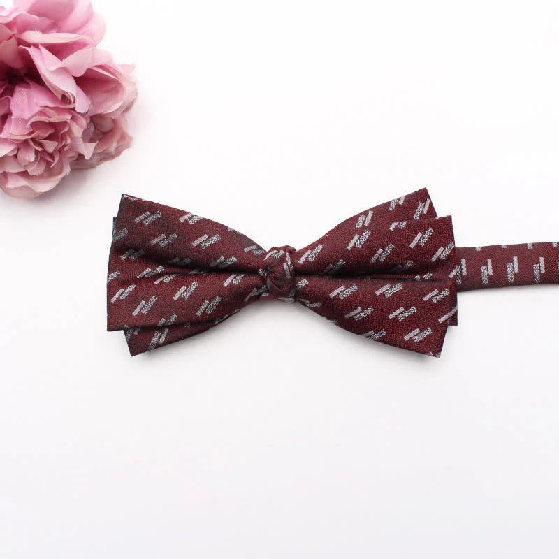 Men's Geometrical Business Office Bow Tie - Image 19