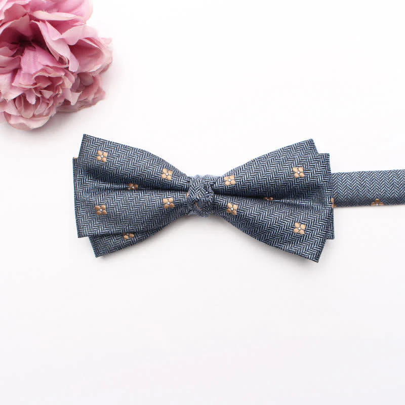 Men's Geometrical Business Office Bow Tie - Image 7