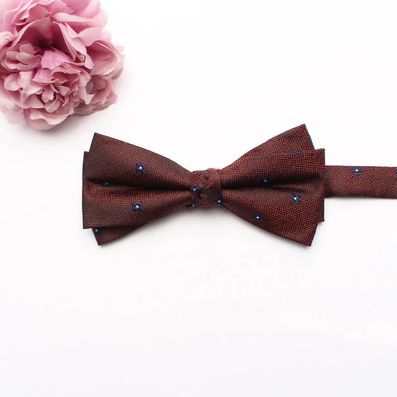 Men's Geometrical Business Office Bow Tie - Image 9