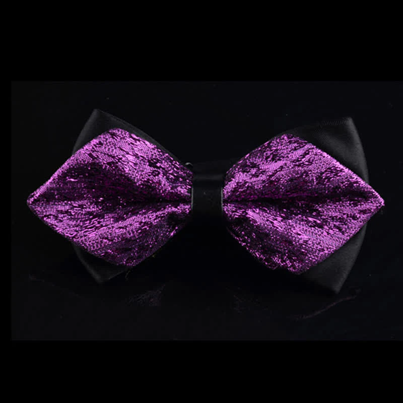 Men's Glitter Pointy Tuxedo Bow Tie - Image 2