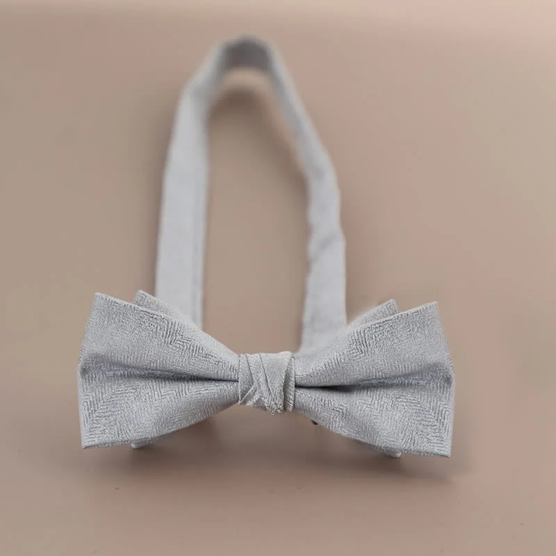 Men's Glitter Rhinestone Double Layer Pointy Bow Tie - Image 13