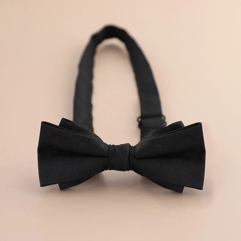 Men's Glitter Rhinestone Double Layer Pointy Bow Tie - Image 6