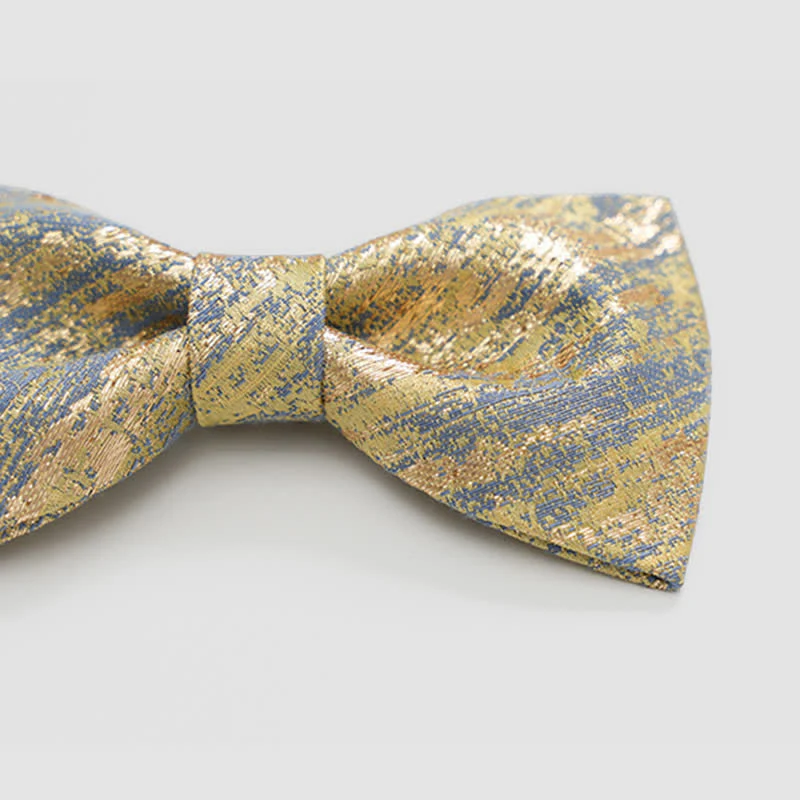 Men's Gold Glitter Tuxedo Classic Bow Tie - Image 4