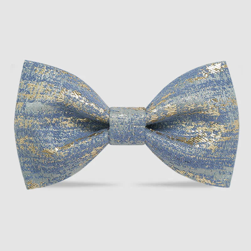 Men's Gold Glitter Tuxedo Classic Bow Tie - Image 6