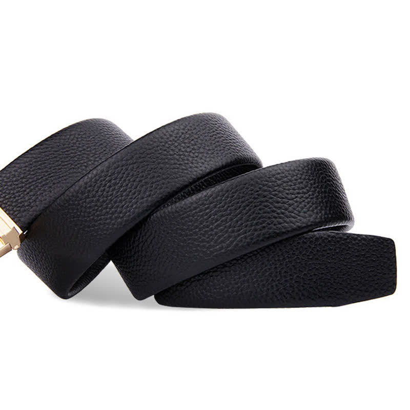 Men's Golden Animal Automatic Buckle Leather Belt - Image 3