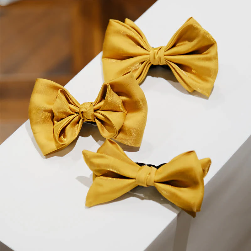 Men's Golden Life Unique Shaped Oversized Pointed Bow Tie - Image 2