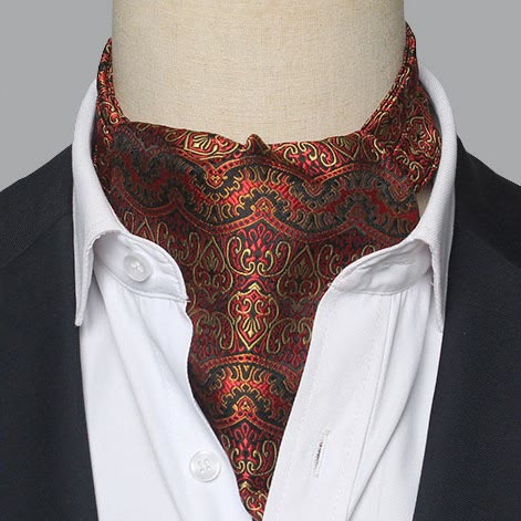 Men's Gorgeous Floral Patterned Suit Cravat - Image 12