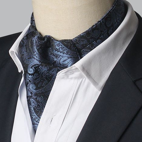 Men's Gorgeous Floral Patterned Suit Cravat - Image 7