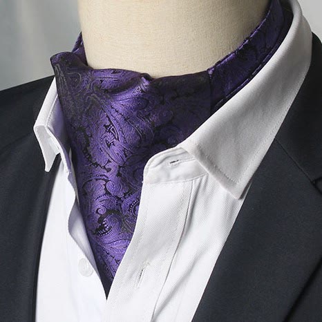 Men's Gorgeous Floral Patterned Suit Cravat - Image 9