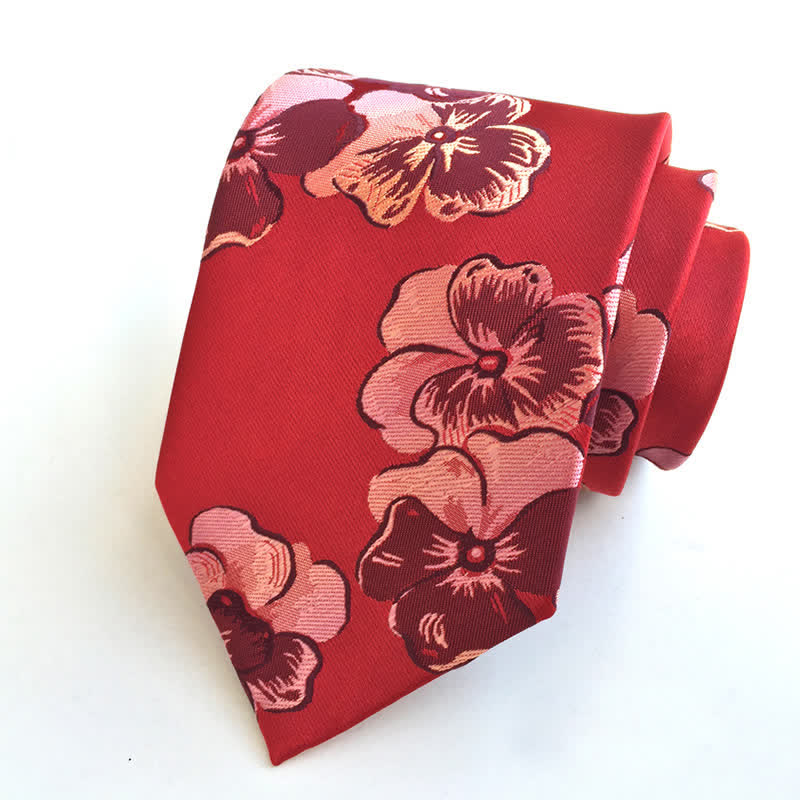 Men's Graceful Captivating Floral Necktie - Image 3