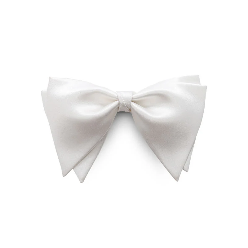 Men's Graceful Wedding Groom Oversized Pointed Bow Tie - Image 12