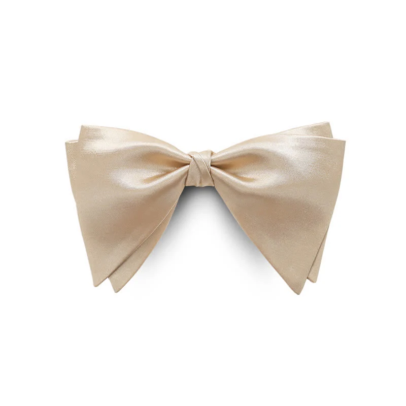 Men's Graceful Wedding Groom Oversized Pointed Bow Tie - Image 14