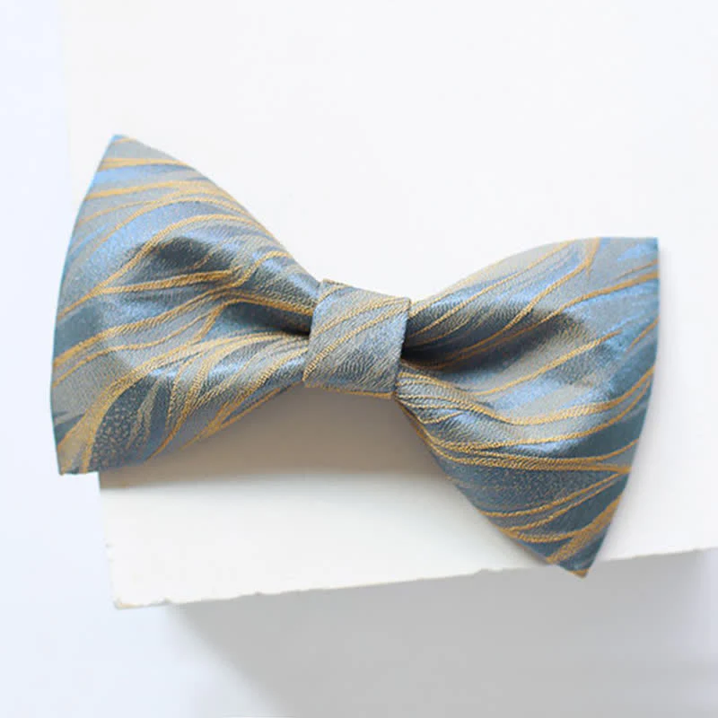 Men's Grayish Blue Spring Breeze Bow Tie - Image 3