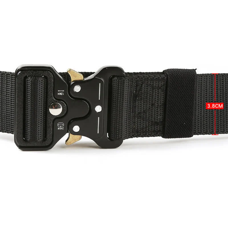 Men's Heavy Duty Release Buttons Tactical Belt - Image 5