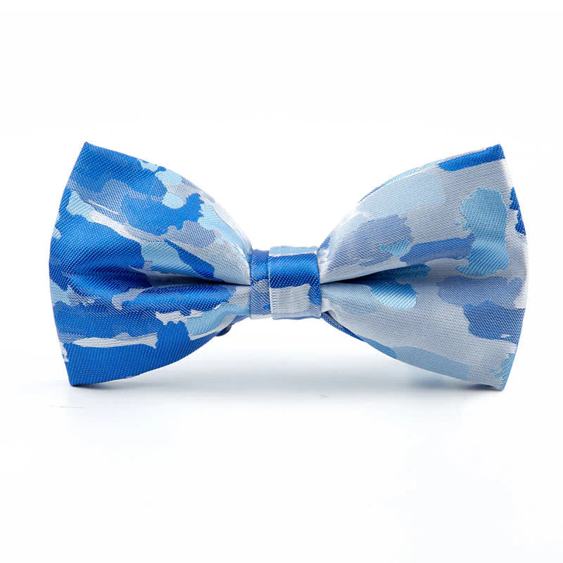Men's Holiday Decor Graffiti Jacquard Bow Tie - Image 6